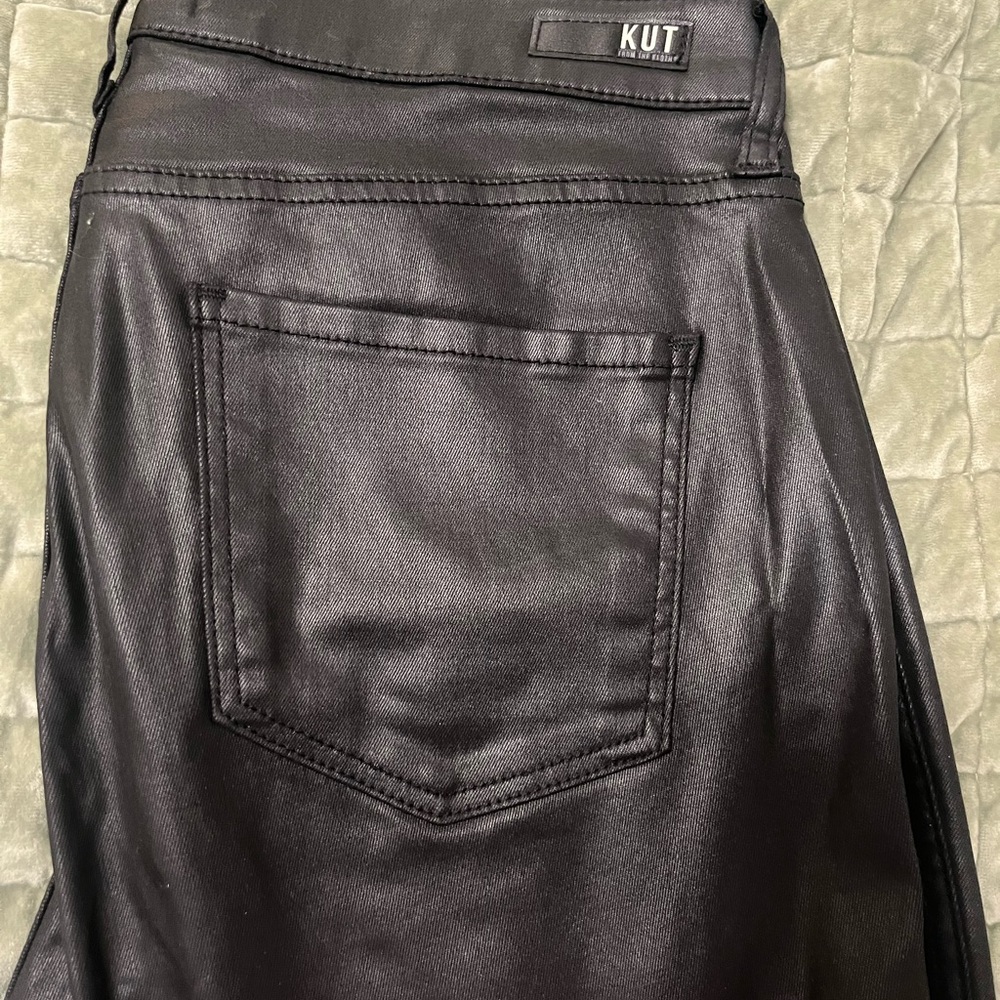 Kut from the Kloth Black Metallic Skinny Jeans